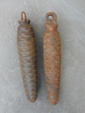Two Vintage Pine Cone Cuckoo Clock Weights 477g