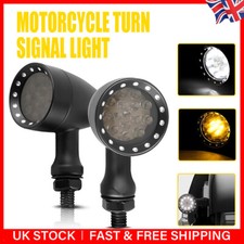 2X Black Motorcycle Bullet LED