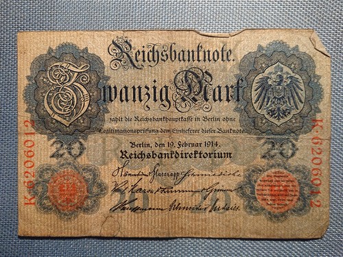 Old reichsbanknote banknote - reichsbanknote,