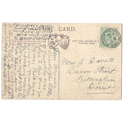 Gillingham dorset postcard - gillingham,