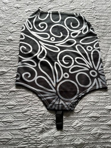 Abstract black silver luggage - black/silver,