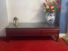 HARRODS - Vintage Oriental Style Chinese Rosewood Coffee Table.