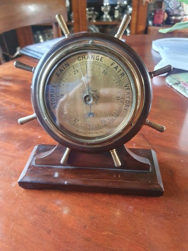 Ship wheel style aneroid - style,