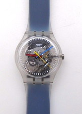 SWATCH WATCH - Clearly Black - SUOK157 Unisex Quartz Wrist Watch