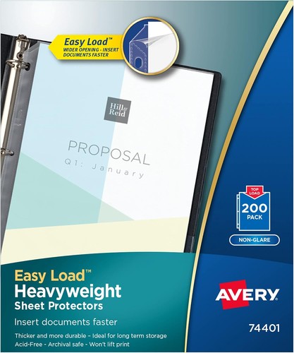Sheet protectors 5x11 heavy - protectors, 8.5x11