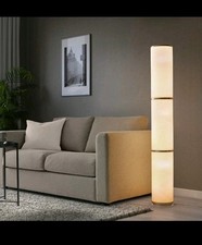 138cm High Ikea VIDJA Floor Lamp,White,Diffused & Decorative Light,Textile Shade