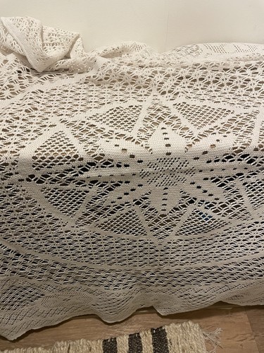 Beautiful white crochet large