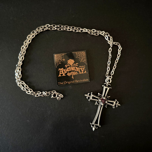 Matins cross pendant - cross, alchemy