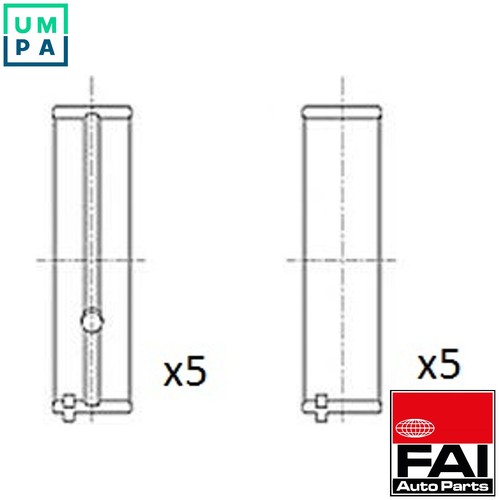 Crankshaft bearing bm1038 std - crankshaft, bm1038-std