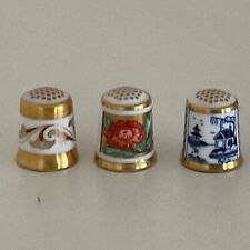 Bundle lot of 3 Royal Crown Derby Thimbles