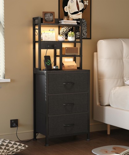 Bedside table with charging - bedside,