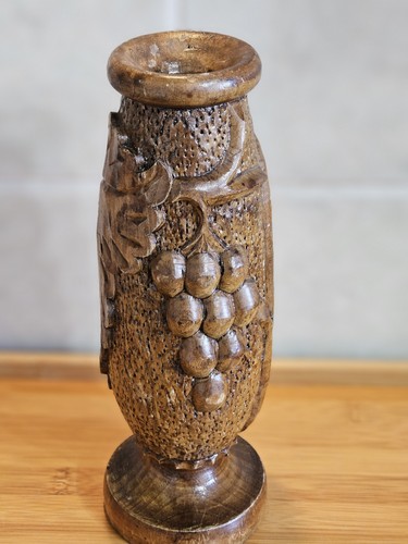 Vintage hand carved wooden - hand,