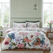 RHS Exotic Garden Duvet Set White