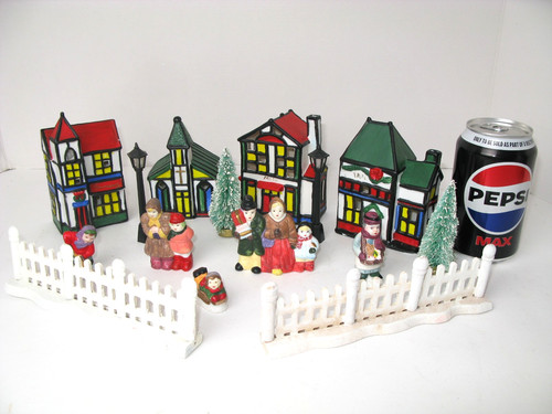 Vintage christmas village - christmas,