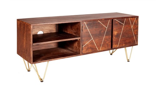 Solid dark wood gold coating - dark,