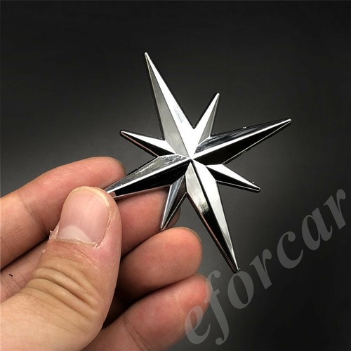 Metal chrome compass - metal,