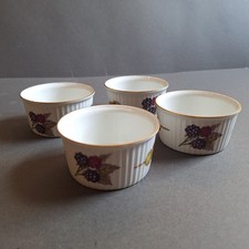Royal Worcester Set Of 4 Evesham Ramekins Oven To Tableware Fine Porcelain 2"