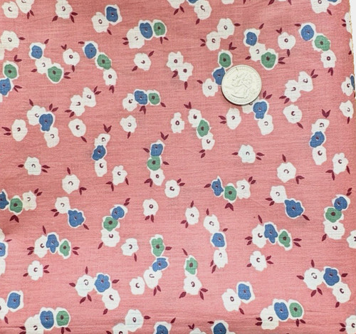 Vintage cotton fabric 1930s - vintage,