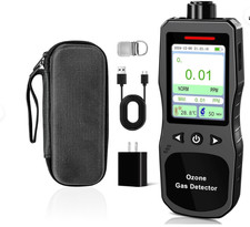 Portable Ozone Detector, 0-20 PPM Ozone Gas Monitor with 0.01 PPM High Res