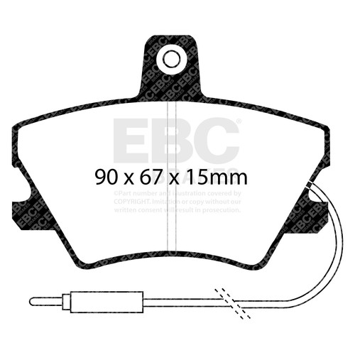 Ebc dp668 brake - pad, disc