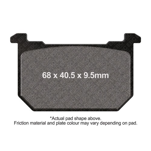Ebc pad semi sintered brake - v,