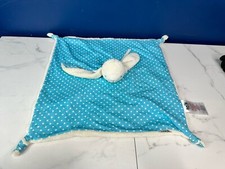 Tots Smart Trike Bunny Rabbit Blue Spotty Comforter Comfort Blanket Baby Toy