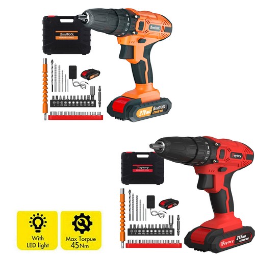 Battery 21v cordless drill - cordless,