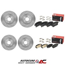 FOR VAUXHALL ASTRA SRI CDTI MK6 J FRONT/REAR GROOVED DISCS & BREMBO PADS SET