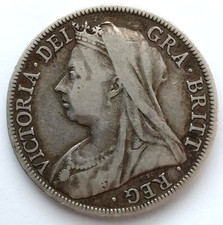 1897 VICTORIA SILVER HALF CROWN  ( .925 Silver )  British 2/6 Coin.   13