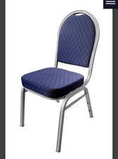 Blue banqueting chairs - blue, chairs,