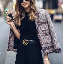 ZARA Woman Textured Blazer Sz