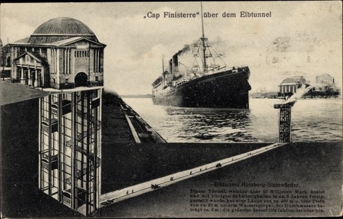 Postcard hamburg steinwerder - hamburg,