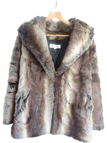 Gharani strok faux fur coat - fur,