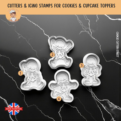 Halloween skeleton cookie - halloween,