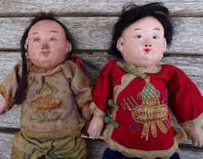 2 ANTIQUE CHINESE DOLLS -