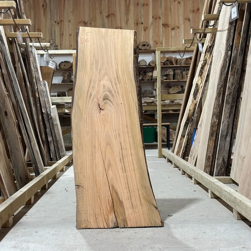 Cherry plank board waney live - waney,