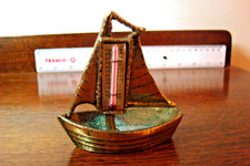 VINTAGE/ANTIQUE BRASS YATCH WITH THERMOMETER