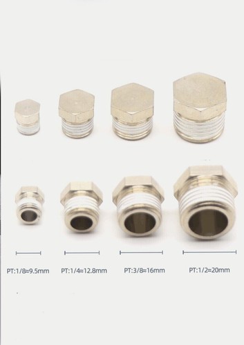 Hex male blanking plug with - male,
