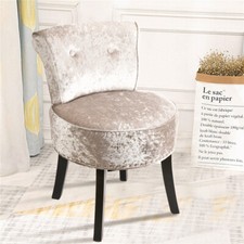 Crushed Velvet Vanity Stool