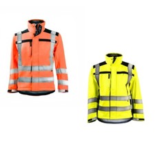 MENS HI VIZ WORK JACKET SOFT