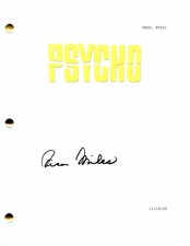 VERA MILES SIGNED AUTOGRAPH PSYCHO FULL MOVIE SCRIPT - ALFRED HITCHCOCK, RARE!