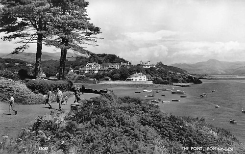 Postcard wales borth - postcard, y