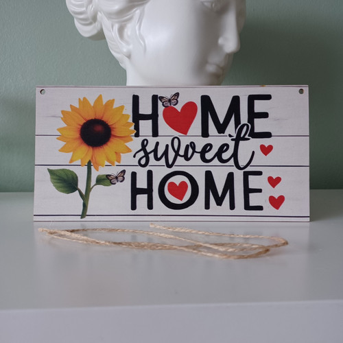 Wooden rustic hanging plaque - wooden,