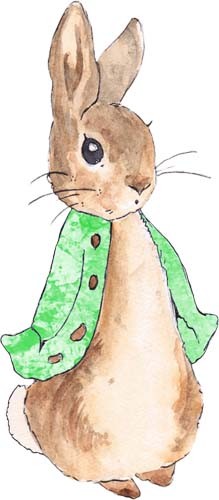 Peter rabbit watercolour wall - peter,