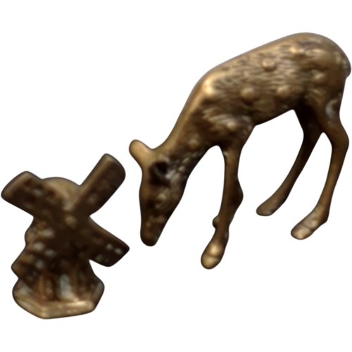 Vintage metal deer figurine - vintage,