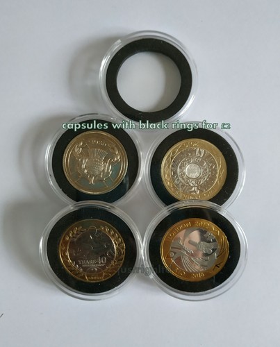 38mm clear plastic coin - clear,