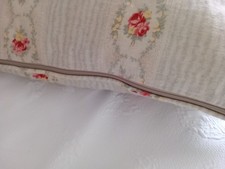 Kate Forman Cameo Roses Cushion 42cm X 42cm Linen Piped All Round