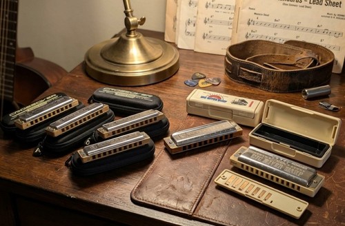 Vintage hohner harmonica - m.,