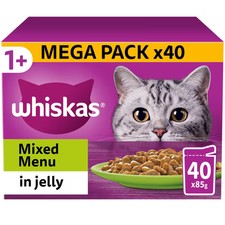 80 x 85g Whiskas 1+ Mixed Menu