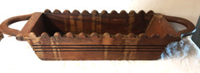 Vintage VALENTI  Wooden Tray Planter 28" x 8" x 4.5" Strong Bread Bottle